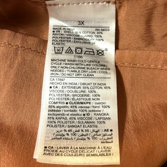 NWT Old Navy Smoked Midi Dress Women's Plus Size 3X Fit & Flare Clip Dot Design - Picture 11 of 16